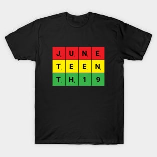 Juneteenth Scrabble T-Shirt